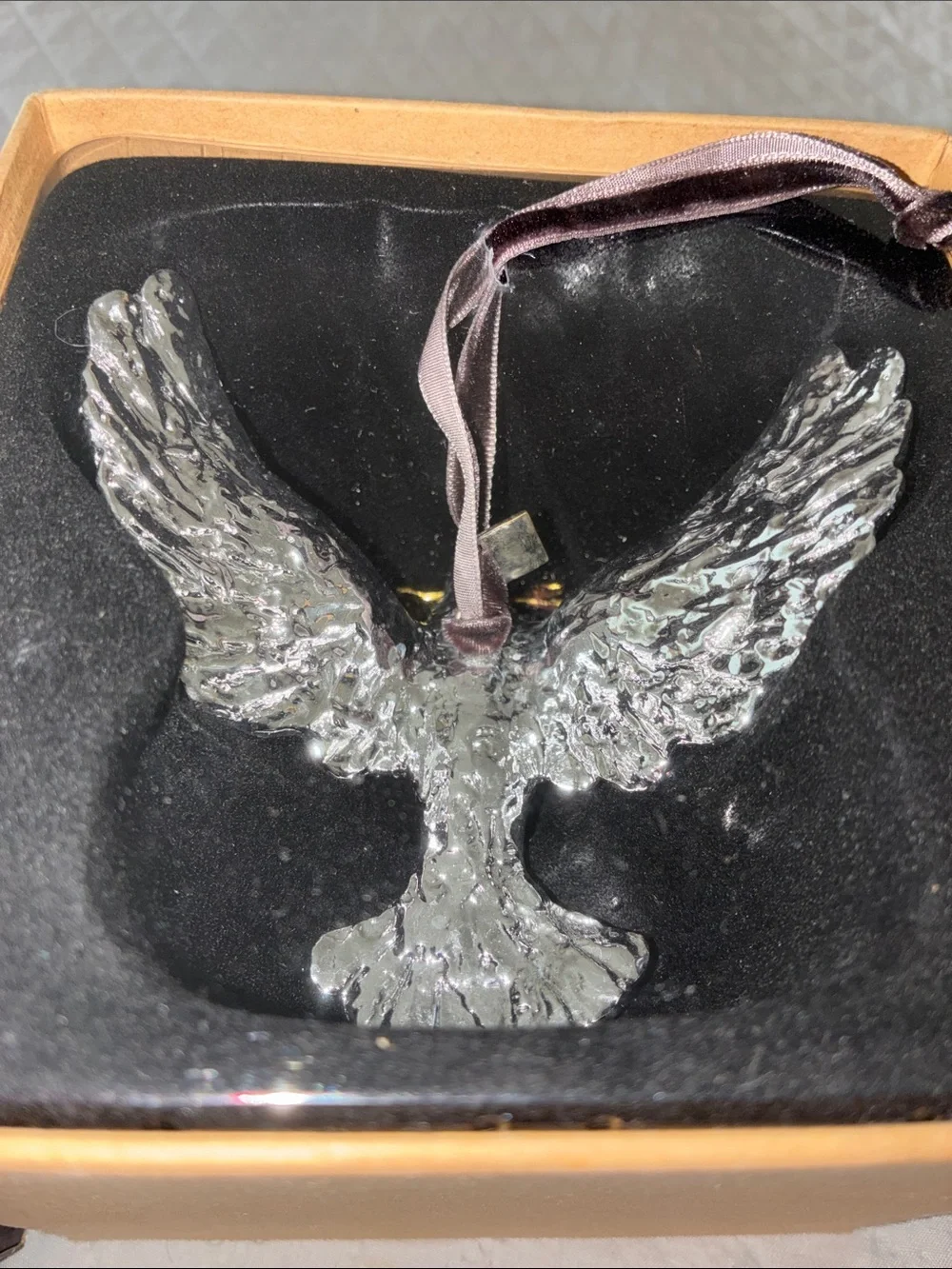 NIB Michael Aram Christmas Dove of Peace Ornament Collection Silverplate Oxidize